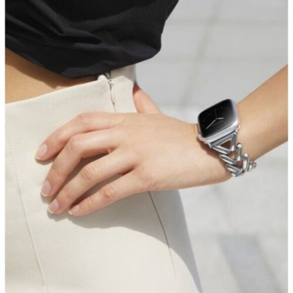 Genuine UNSTRAP‎ 40mm Apple Watch Bracelet Strap Siena Silver Retail $55 - Picture 1 of 5